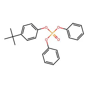 p-tert-Butylphenyl diphenyl phosphate structure