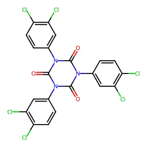 1,3,5-tris(3,4-dichlorophenyl)-1,3,5-triazinane-2,4,6-trione structure