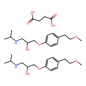 Metoprolol succinate structure