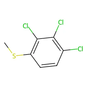 1,2,3-trichloro-4-methylsulfanylbenzene structure