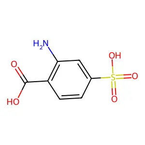 2-amino-4-sulfobenzoic acid structure