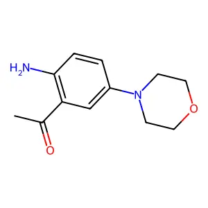 1-(2-amino-5-morpholin-4-ylphenyl)ethanone structure