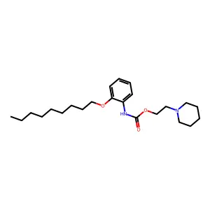 Carbamic acid, [2-(nonyloxy)phenyl]-, 2-(1-piperidinyl)ethyl ester structure
