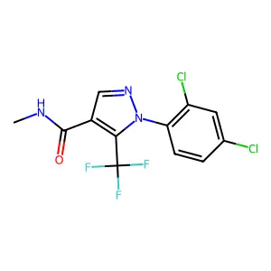 1-(2,4-Dichlorophenyl)-N-methyl-5-(trifluoromethyl)-1H-pyrazole-4-carboxamide structure