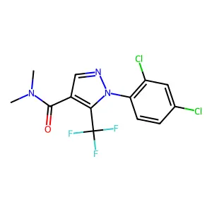 1-(2,4-dichlorophenyl)-N,N-dimethyl-5-(trifluoromethyl)pyrazole-4-carboxamide structure