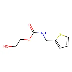 2-Thenylcarbamic acid 2-hydroxyethyl ester structure