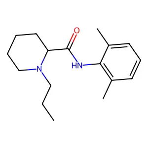 N-(2,6-dimethylphenyl)-1-propylpiperidine-2-carboxamide structure