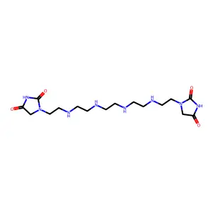 1,1'-(3,6,9,12-Tetraazatetradecane-1,14-diyl)bisimidazolidine-2,4-dione structure