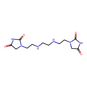 1-[2-[2-[2-(2,4-dioxoimidazolidin-1-yl)ethylamino]ethylamino]ethyl]imidazolidine-2,4-dione structure