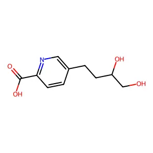 10,11-Dihydroxyfusaric acid structure