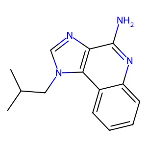 1-(2-methylpropyl)imidazo[4,5-c]quinolin-4-amine structure