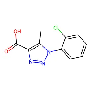 1-(2-chlorophenyl)-5-methyltriazole-4-carboxylic acid structure
