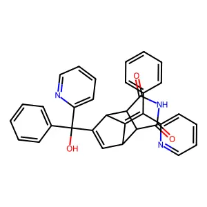 8-(hydroxy-phenyl-pyridin-2-ylmethyl)-10-[phenyl(pyridin-2-yl)methylidene]-4-azatricyclo[5.2.1.02,6]dec-8-ene-3,5-dione structure