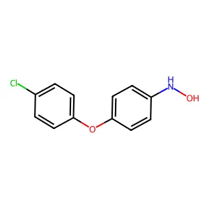 N-[4-(4-chlorophenoxy)phenyl]hydroxylamine structure