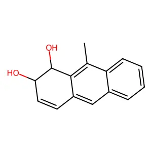 1,2-Anthracenediol, 1,2-dihydro-9-methyl-, trans- structure