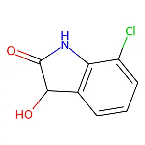 7-chloro-3-hydroxy-1,3-dihydroindol-2-one structure