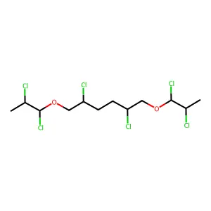 Compound C12H20Cl6O2 structure