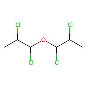 1,2-dichloro-1-(1,2-dichloropropoxy)propane structure