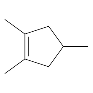 1,2,4-trimethylcyclopentene structure