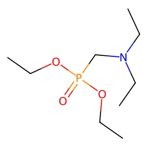 N-(diethoxyphosphorylmethyl)-N-ethylethanamine structure