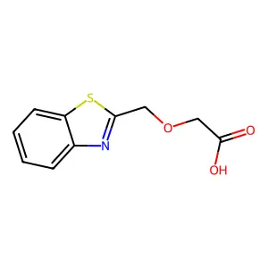 (1,3-benzothiazol-2-ylmethoxy)acetic acid structure