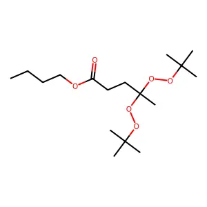Butyl 4,4-bis(tert-butyldioxy)valerate structure