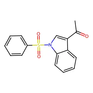 1-[1-(benzenesulfonyl)indol-3-yl]ethanone structure