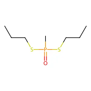 1-[methyl(propylsulfanyl)phosphoryl]sulfanylpropane structure