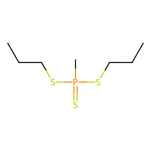 methyl-bis(propylsulfanyl)-sulfanylidene-lambda5-phosphane structure