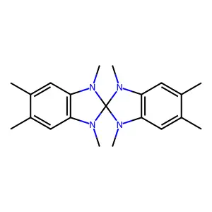 1,1',3,3',5,5',6,6'-octamethyl-2,2'-spirobi[benzimidazole] structure