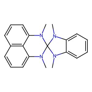 1,1',3,3'-tetramethylspiro[benzimidazole-2,2'-perimidine] structure