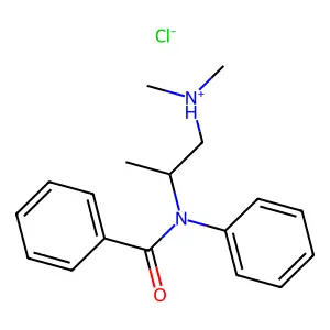 N-(2-(Dimethylamino)-1-methylethyl)benzanilide hydrochloride structure