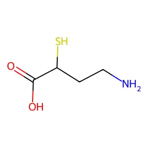 BUTYRIC ACID, 4-AMINO-2-MERCAPTO- structure
