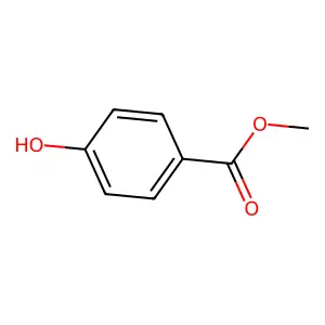 Methyl 4-hydroxybenzoate structure