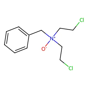 BENZYLAMINE, N,N-BIS(2-CHLOROETHYL)-, N-OXIDE structure