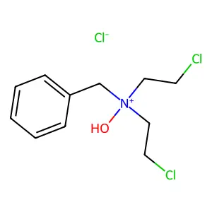 BENZYLAMINE, N,N-BIS(2-CHLOROETHYL)-, N-OXIDE, HYDROCHLORIDE structure