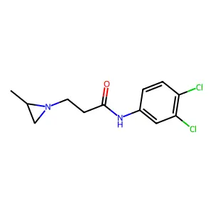 N-(3,4-dichlorophenyl)-3-(2-methylaziridin-1-yl)propanamide structure