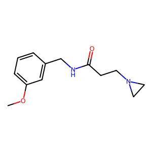 N-(m-Methoxybenzyl)-1-aziridinepropionamide structure