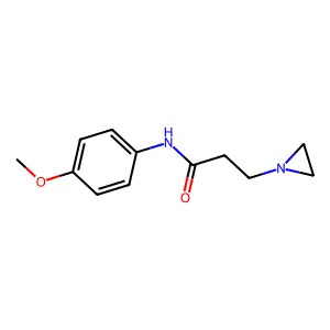 N-p-Anisyl-1-aziridinepropionamide structure