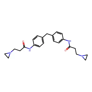 1-AZIRIDINEPROPIONAMIDE, N,N'-(METHYLENEDI-p-PHENYLENE)BIS- structure