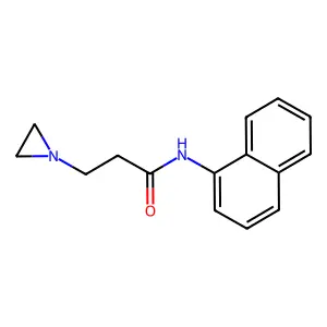 N-(1-Naphthyl)-1-aziridinepropionamide structure