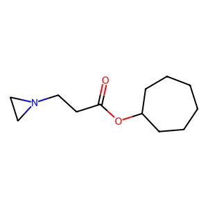 cycloheptyl 3-(aziridin-1-yl)propanoate structure