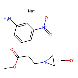 sodiummethanolatemethyl 3-(aziridin-1-yl)propanoate3-nitroaniline structure