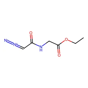 ethyl 2-[(2-diazoacetyl)amino]acetate structure