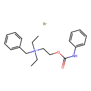 Benzyldiethyl(2-hydroxyethyl)ammonium bromide carbanilate structure