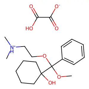 Cyclohexanol, 1-(alpha-(2-(dimethylamino)ethoxy)-alpha-methoxybenzyl)-, oxalate structure