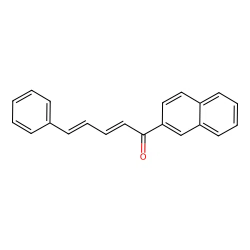1-(2-Naphthyl)-5-phenyl-2,4-pentadiene-1-one structure