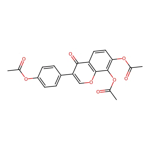 4',7,8-Triacetoxyisoflavone structure