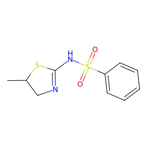 N-(5-methyl-4,5-dihydro-1,3-thiazol-2-yl)benzenesulfonamide structure