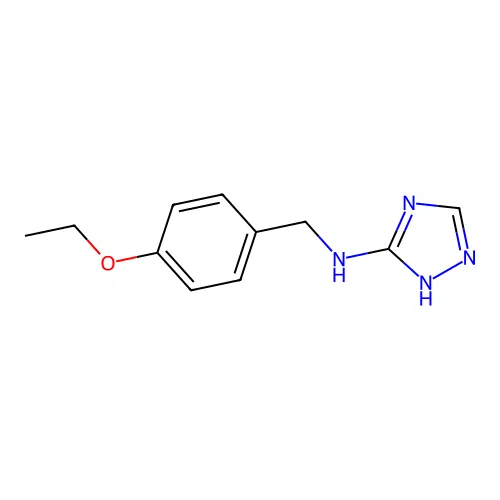 N-(4-ethoxybenzyl)-1H-1,2,4-triazol-3-amine structure
